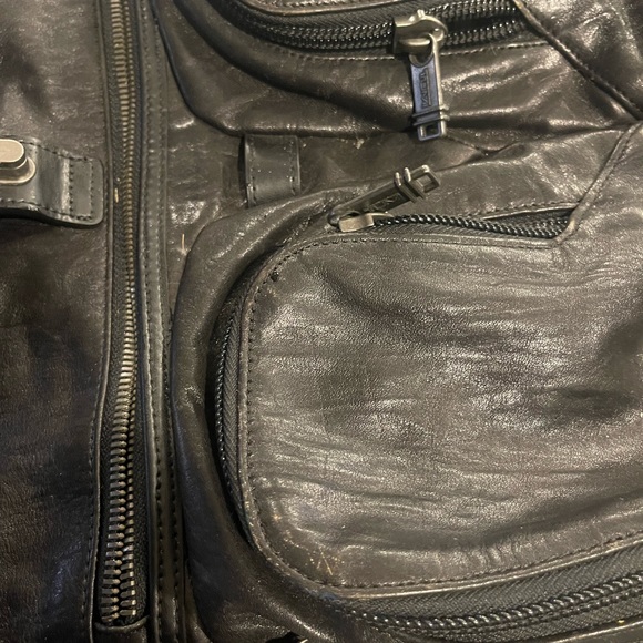 All leather Tumi London Roll top bag. Used half a dozen times. In great shape. - Picture 8 of 9
